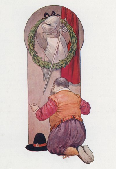 Illustrazione per Don Chisciotte (litografia a colori) da Harry George Theaker