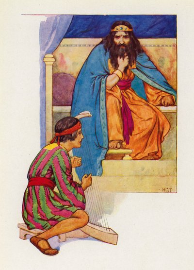 Re Saul diceva a Davide di suonare l
