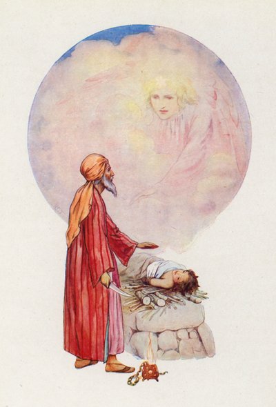 "Non mettere la mano sul ragazzo" (litografia a colori) da Harry George Theaker