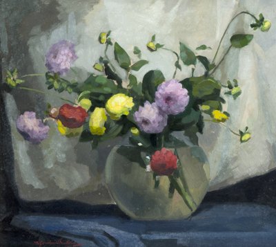 Natura morta, Dalie Pompom da Harry Gordon Shields