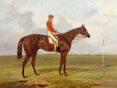 Ritratto di The Cossack, Vincitore del Derby del 1847 con S. Templeman, 1847 da Harry Hall
