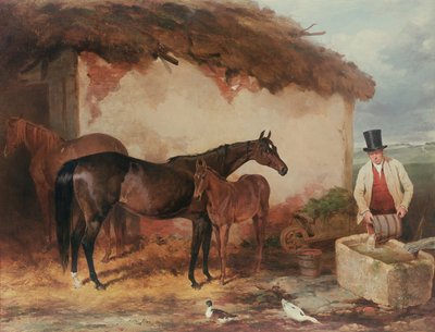 La giumenta forse con il suo puledro, 1846 da Harry Hall