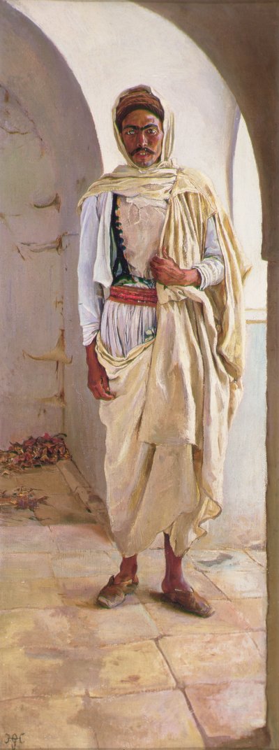 Un berbero del sud della Tunisia, c.1898 da Harry Hamilton Johnston