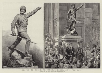 Statua del Defunto Generale Earle, a Liverpool da Harry Hamilton Johnston
