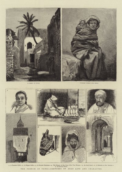 I francesi a Tunisi, schizzi di vita e carattere arabo da Harry Hamilton Johnston