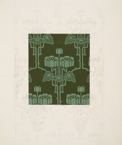 Disegno con fiori e foglie da Harry Napper