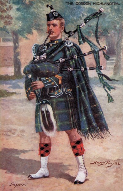 I Gordon Highlanders, Piper da Harry Payne