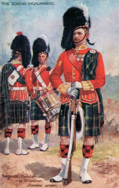 I Gordon Highlanders, Sergente, Musicista e Tamburino, Ordine di Revisione da Harry Payne