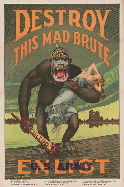 Distruggi questo bruto pazzo Arruolati - Esercito degli Stati Uniti da Harry R. Hopps