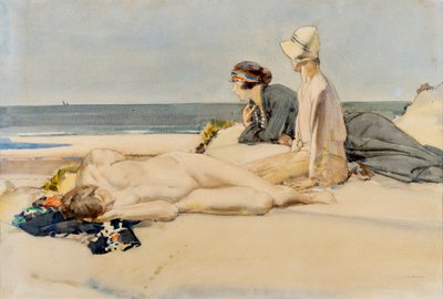Una Spiaggia Isolata e una Vela Distante da Harry Watson