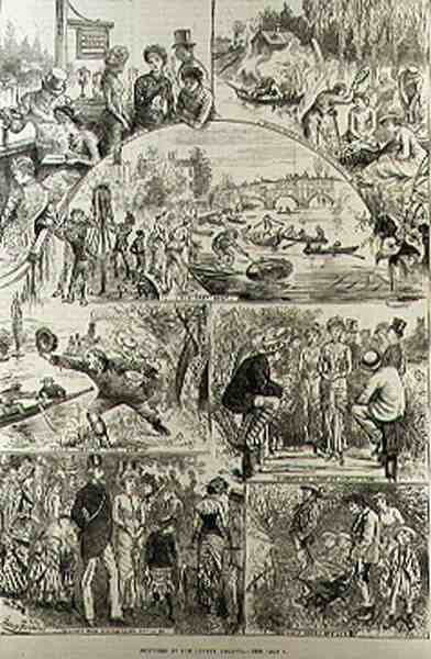 Schizzi alla regata di Henley, da The Illustrated London News, 7 febbraio 1881 da Harry after Furniss