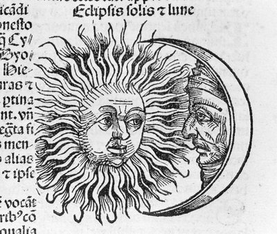 Eclissi descritta da Hartmann Schedel nella Cronaca di Norimberga da Hartmann Schedel