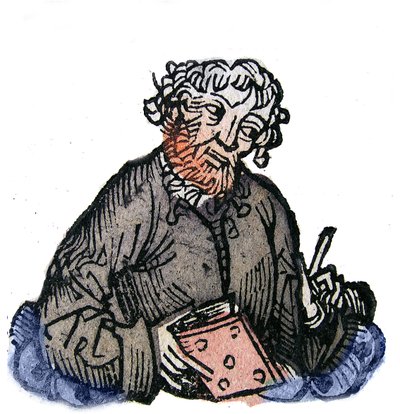 Ritratto di Giovenale (Decimo Giunio Giovenale) poeta satirico latino della fine del I secolo. Xilografia di 