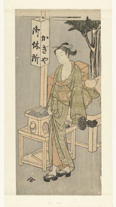 Osen presso la sala da tè Kagiya da Harunobu school