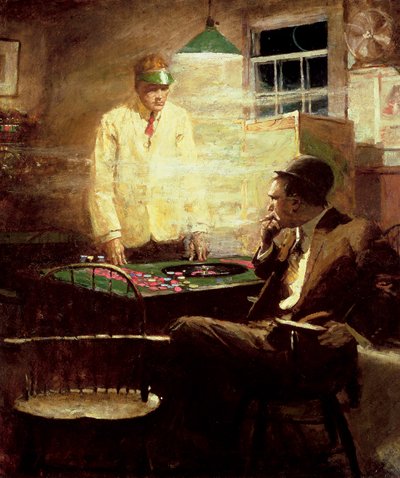 Il Giocatore da Harvey T. Dunn