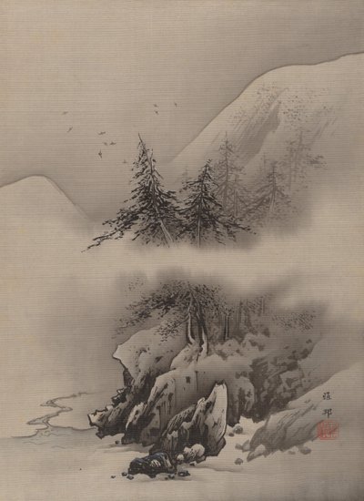 Paesaggio innevato da Hashimoto Gaho