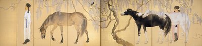 Visita a un eremita, 1930 da Hashimoto Kansetsu