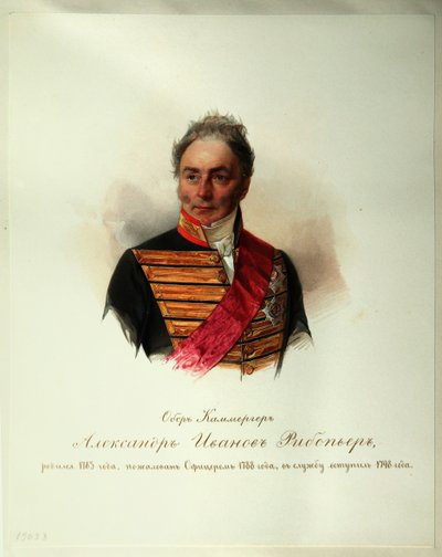 Ritratto di Alexander Ivanovich Ribeaupierre 1781-1865 dall