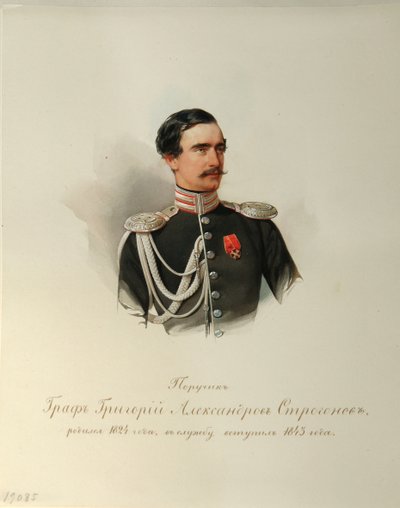 Ritratto del Conte Grigori Alexandrovich Stroganov, dall
