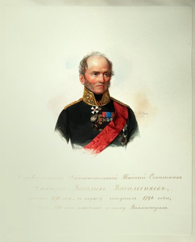 Ritratto di Dmitri Vasilievich Vasilchikov, dall