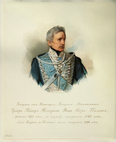 Ritratto del Generale Conte Peter Petrovich von der Pahlen 1777-1864 dall