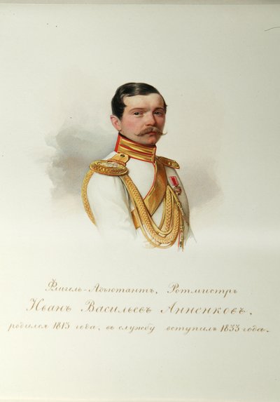 Ritratto di Ivan Vasilievich Annenkov 1814-1887 dall