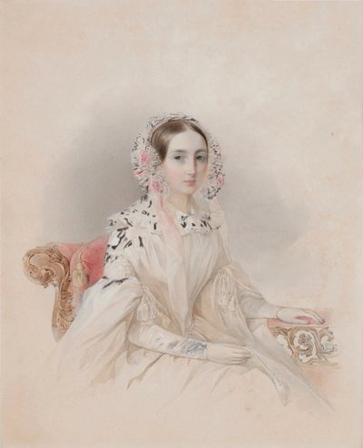Ritratto della Principessa Therese di Nassau-Weilburg 1815-1871, 1838 da Hau