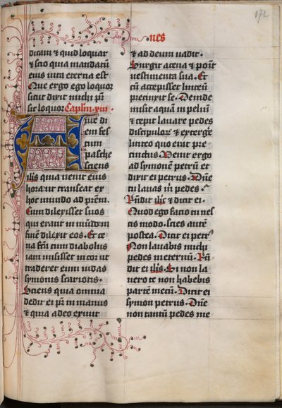 Libro dei Vangeli con Ritratti degli Evangelisti: Iniziale Decorata da Hausbuch Master