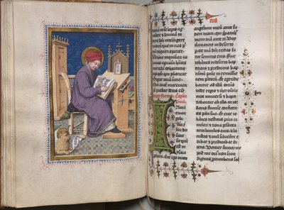 Libro dei Vangeli con Ritratti degli Evangelisti: Iniziale Decorata da Hausbuch Master