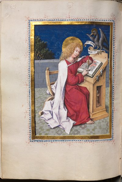 Libro dei Vangeli con Ritratti degli Evangelisti: San Giovanni da Hausbuch Master