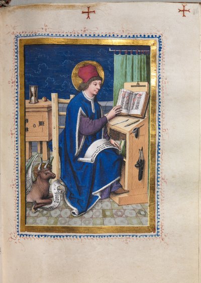 Libro dei Vangeli con ritratti degli evangelisti: San Luca, 1480-1500 da Hausbuch Master