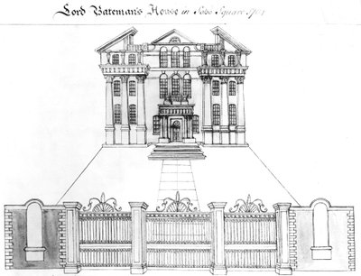 Casa di Lord Bateman in Soho Square, 1764 da Haynes King
