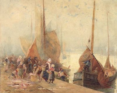 Scarico del pescato da Hector Caffieri