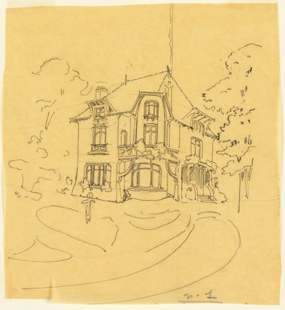 Progetto per una residenza privata da Hector Guimard