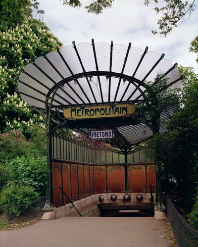 Ingresso alla Metro Porte Dauphine, progettato da Hector Guimard da Hector Guimard