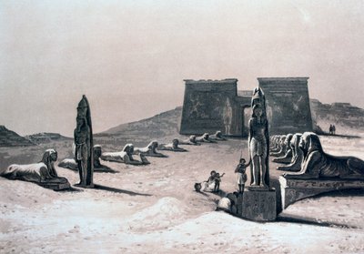 Tempio di Asseboua, Nubia, Egitto, XIX secolo da Hector Horeau