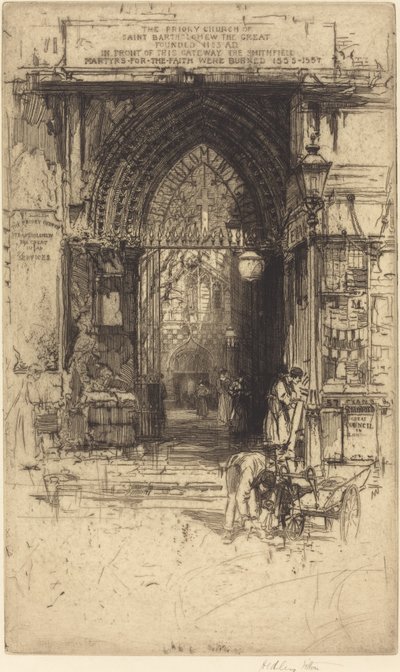San Bartolomeo il Grande, Smithfield da Hedley Fitton