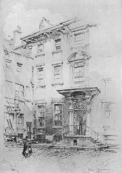 Casa di Sir Christopher Wren, Love Lane, c1902-1903 da Hedley Fitton