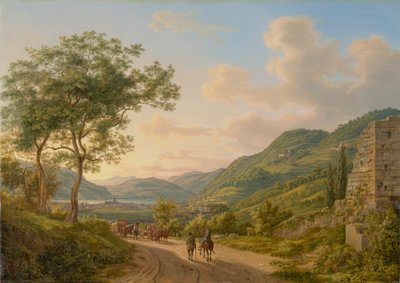 Un paesaggio sul Lago di Como da Heinrich Adam