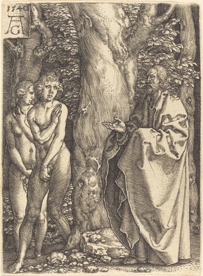 Adamo ed Eva si nascondono da Heinrich Aldegrever