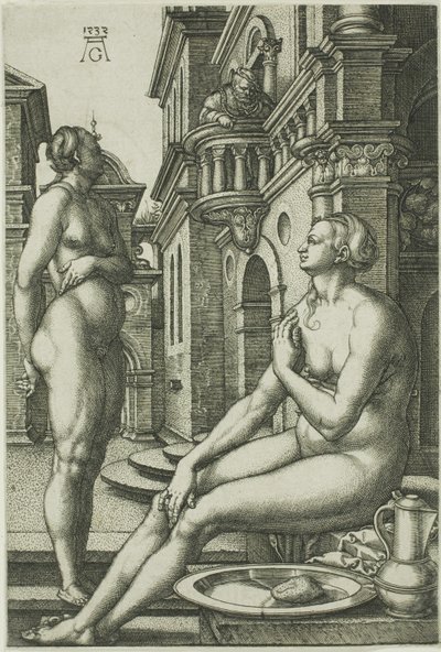 Betsabea al bagno da Heinrich Aldegrever