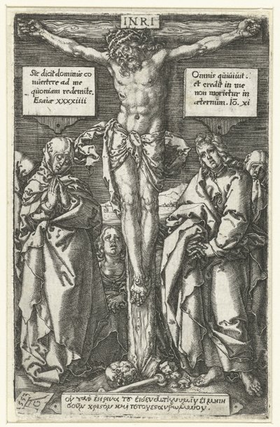 Cristo sulla croce da Heinrich Aldegrever