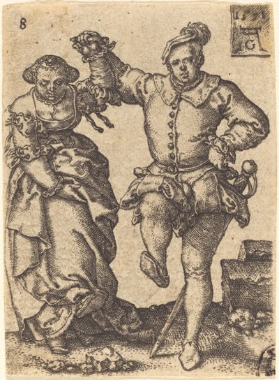 Coppia che balla da Heinrich Aldegrever