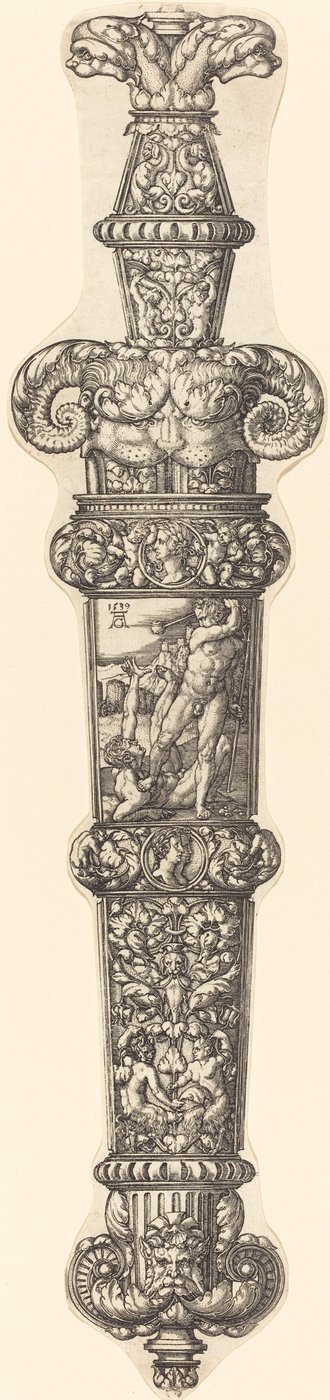 Progetto per un fodero di pugnale con Caino e Abele da Heinrich Aldegrever