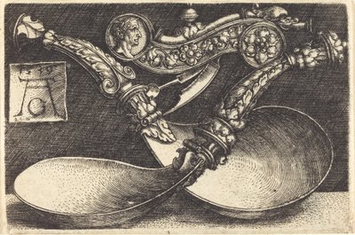 Progetti per Due Cucchiai e un Fischietto per Cani da Heinrich Aldegrever