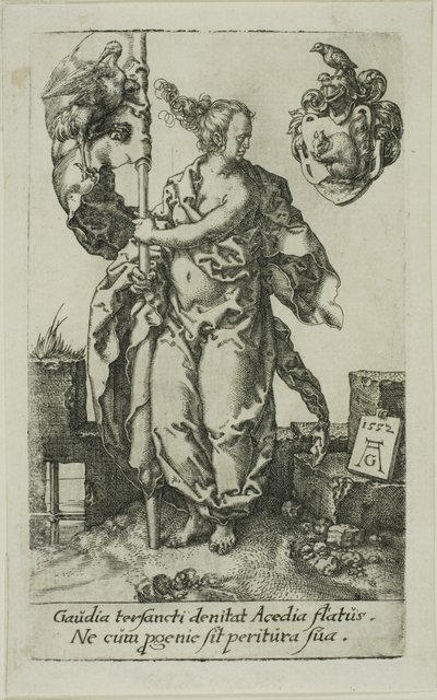 Diligenza, dalle Virtù da Heinrich Aldegrever