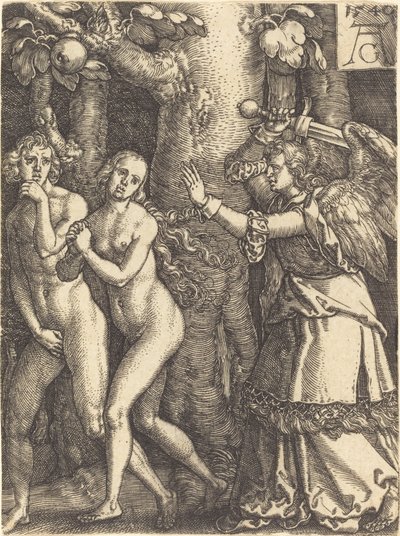 Espulsione dal Paradiso da Heinrich Aldegrever
