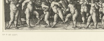 Fregio con bambini danzanti da Heinrich Aldegrever