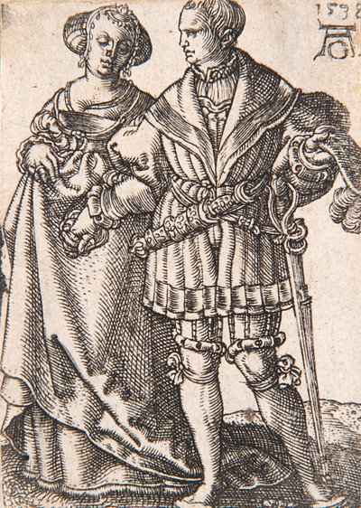 Dalla serie I piccoli ballerini di nozze, 1538 da Heinrich Aldegrever