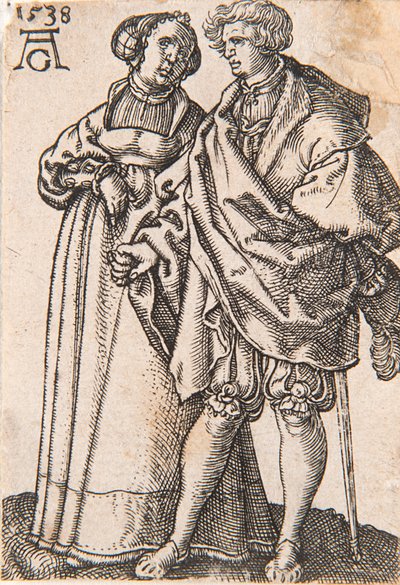 Dalla serie I piccoli ballerini di nozze, 1538 da Heinrich Aldegrever